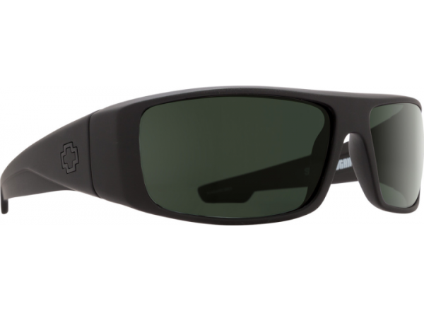 Saulės akiniai SPY LOGAN soft matte black/happy gray green polar